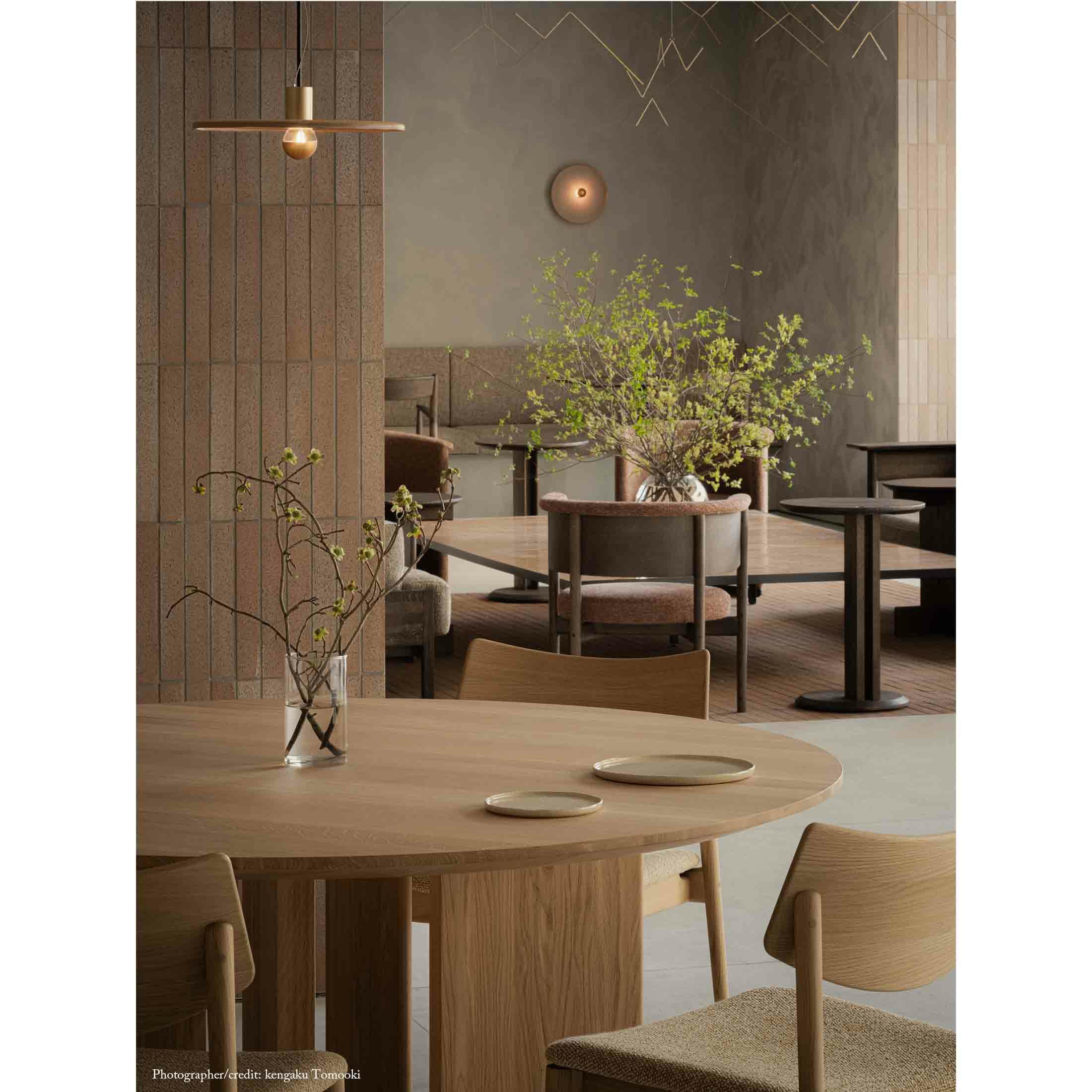 【ジャパンディセット】Karimoku Case（カリモクケース） / A-DT03 Φ120cm / ピュアオーク / ダイニングテーブル ＋ A-DC03×2脚 / ピュアオーク / ダイニングチェア