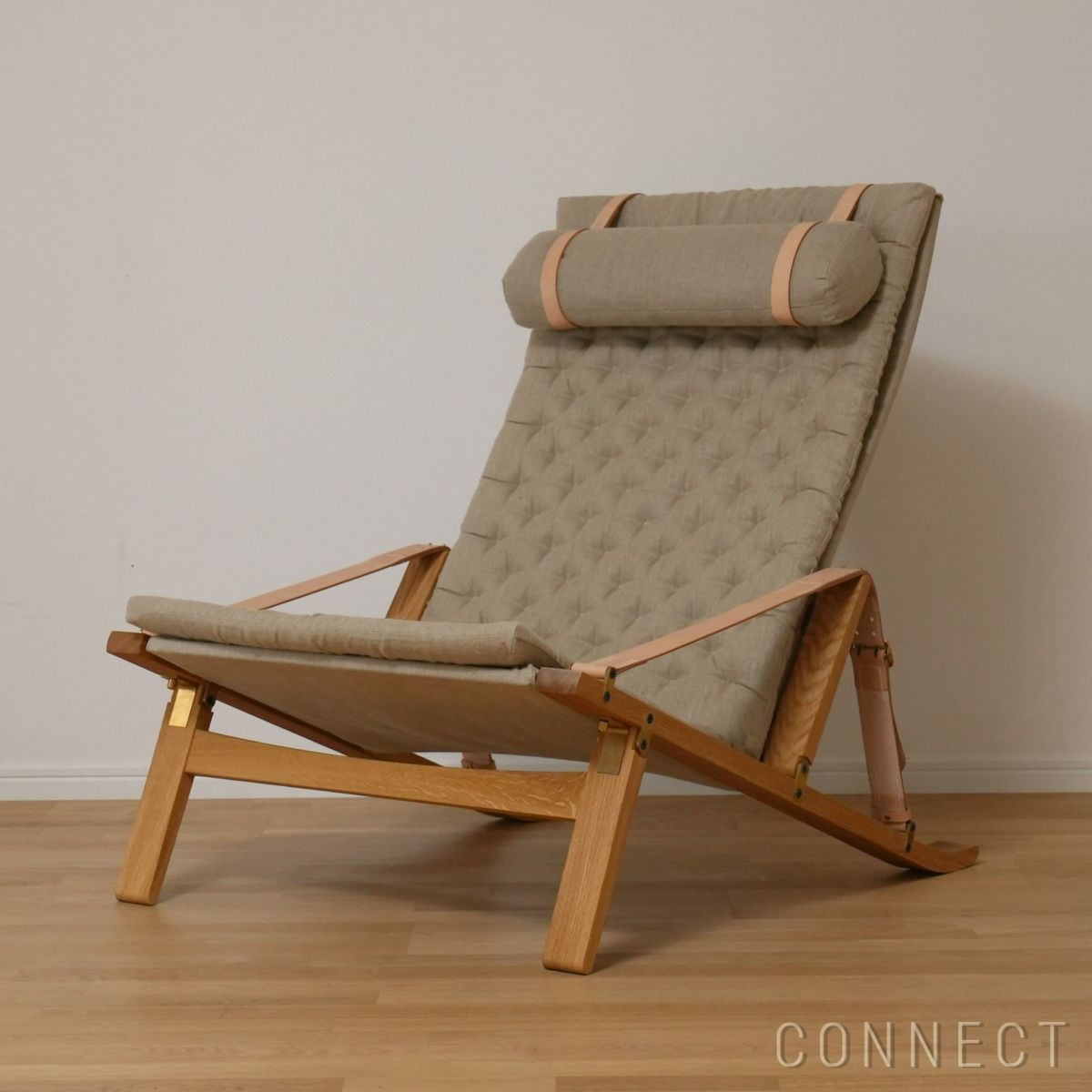 CARL HANSEN & SON（カール・ハンセン＆サン） / FK10 PLICO CHAIR（プリコチェア） / オーク材・オイル仕上げ・ナチュラルキャンバス / ハイバック ラウンジチェア