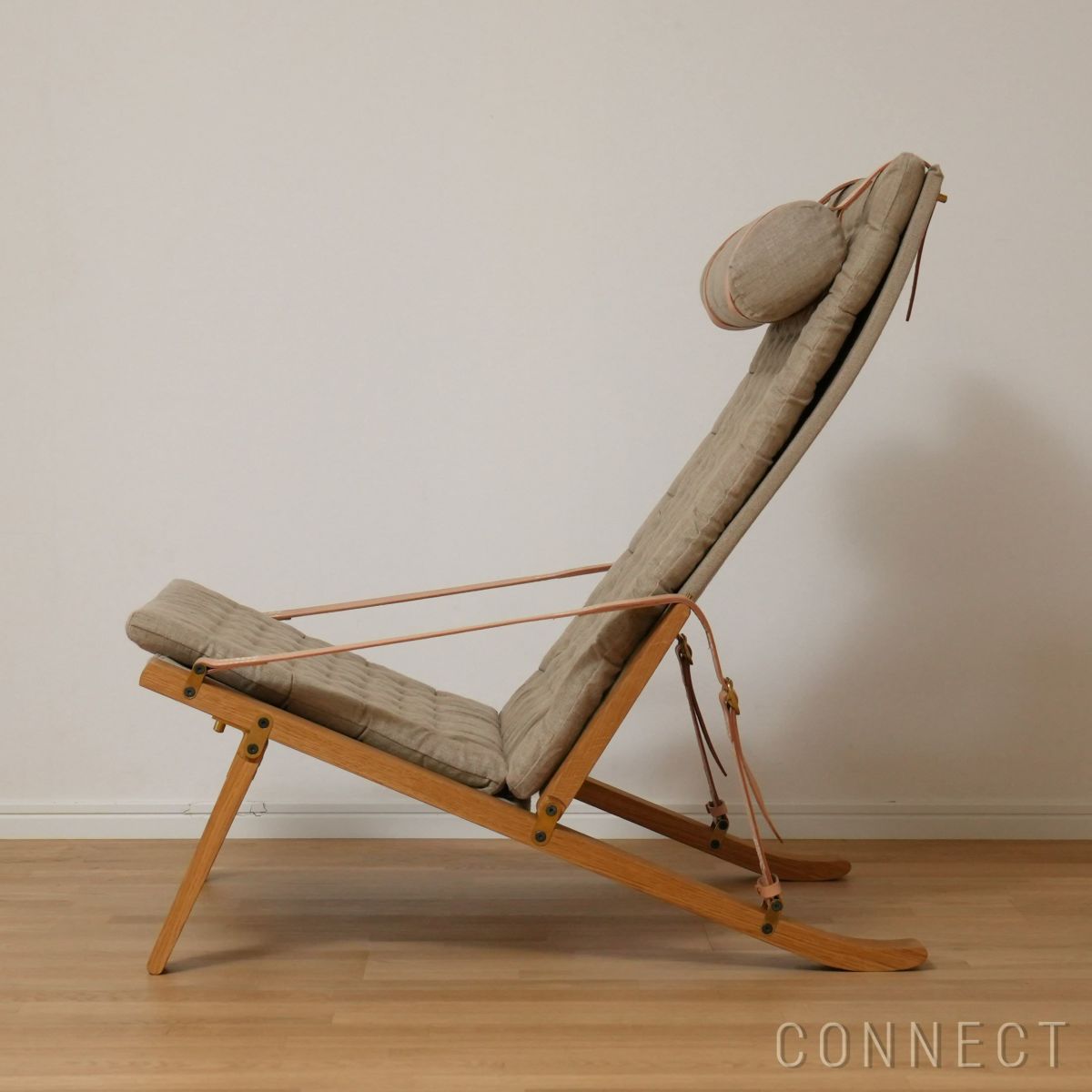 CARL HANSEN & SON（カール・ハンセン＆サン） / FK10 PLICO CHAIR（プリコチェア） / オーク材・オイル仕上げ・ナチュラルキャンバス / ハイバック ラウンジチェア