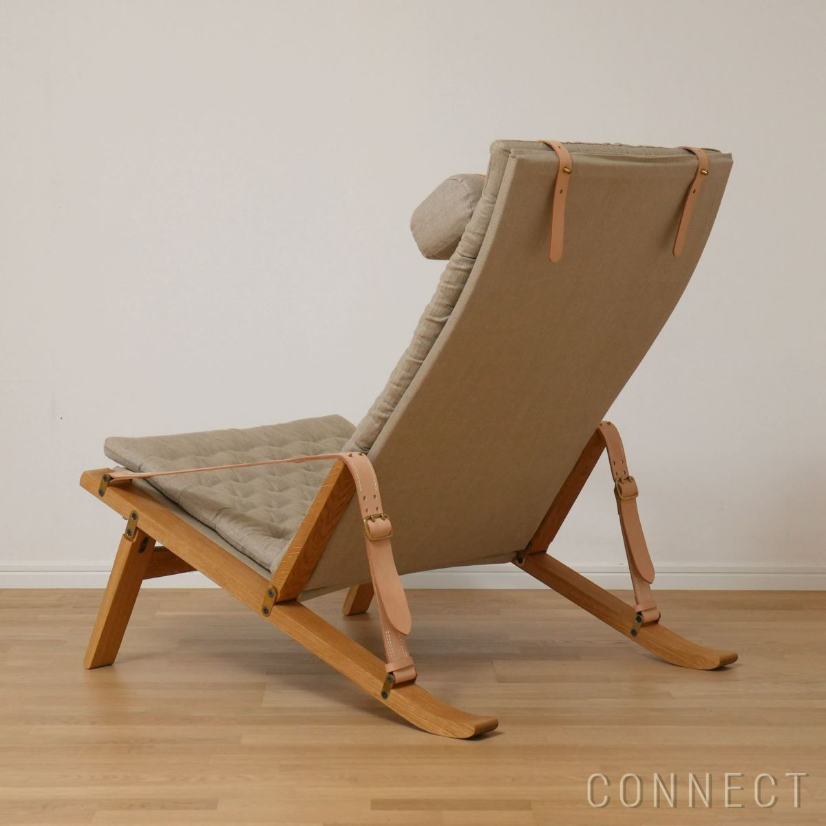 CARL HANSEN & SON（カール・ハンセン＆サン） / FK10 PLICO CHAIR（プリコチェア） / オーク材・オイル仕上げ・ナチュラルキャンバス / ハイバック ラウンジチェア