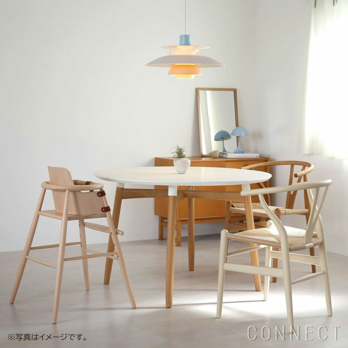 CARL HANSEN & SON（カール・ハンセン＆サン） / ND54 ハイチェア・ND54S ベビーバックレスト付き / ベビーチェア