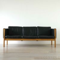 CARL HANSEN & SON（カール・ハンセン＆サン） / CH163 ソファ 3シーター / オーク材・オイル仕上げ / ブラックレザー（Thor301） / 3人掛け