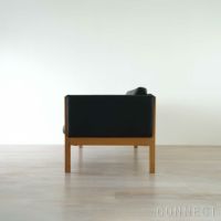CARL HANSEN & SON（カール・ハンセン＆サン） / CH163 ソファ 3シーター / オーク材・オイル仕上げ / ブラックレザー（Thor301） / 3人掛け