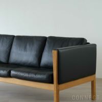 CARL HANSEN & SON（カール・ハンセン＆サン） / CH163 ソファ 3シーター / オーク材・オイル仕上げ / ブラックレザー（Thor301） / 3人掛け