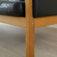 CARL HANSEN & SON（カール・ハンセン＆サン） / CH163 ソファ 3シーター / オーク材・オイル仕上げ / ブラックレザー（Thor301） / 3人掛け