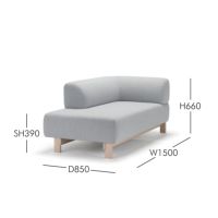 Karimoku New Standard（カリモク ニュースタンダード） / ELEPHANT SOFA Chaiselongue R （エレファントソファ シェーズロング） / 右肘 / フレーム ペールナチュラル