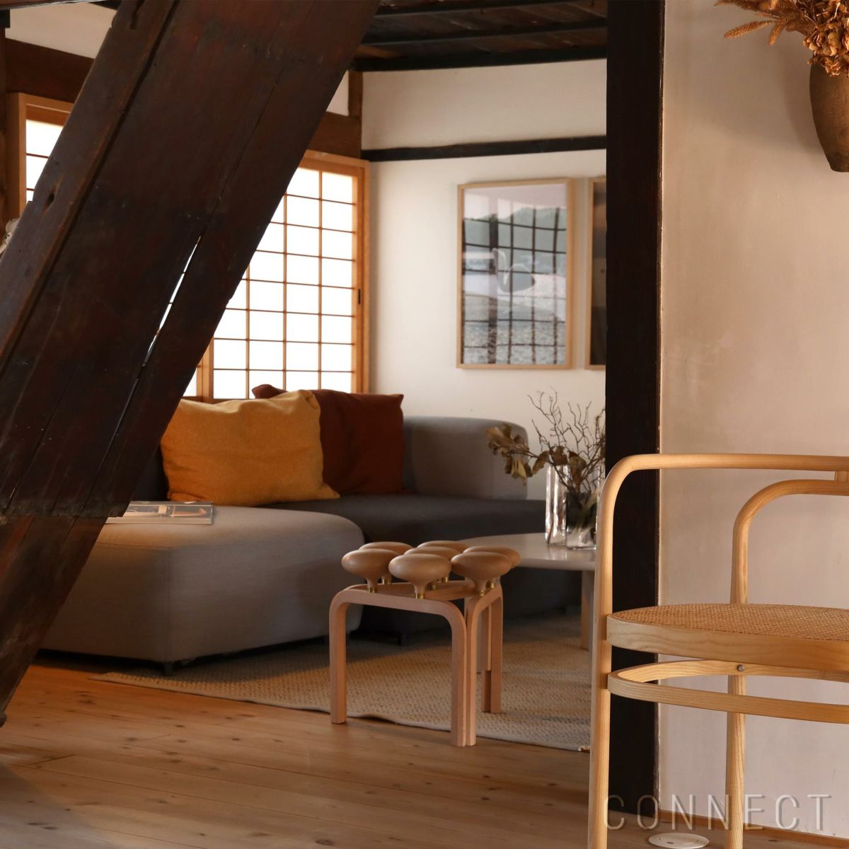 FRITZ HANSEN（フリッツ・ハンセン） / UTZON STOOL（ウツソンスツール） / ビーチ材・オイル仕上げ / スツール