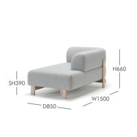 Karimoku New Standard（カリモク ニュースタンダード） / ELEPHANT SOFA Chaiselongue L （エレファントソファ シェーズロング） / 左肘 / フレーム ペールナチュラル