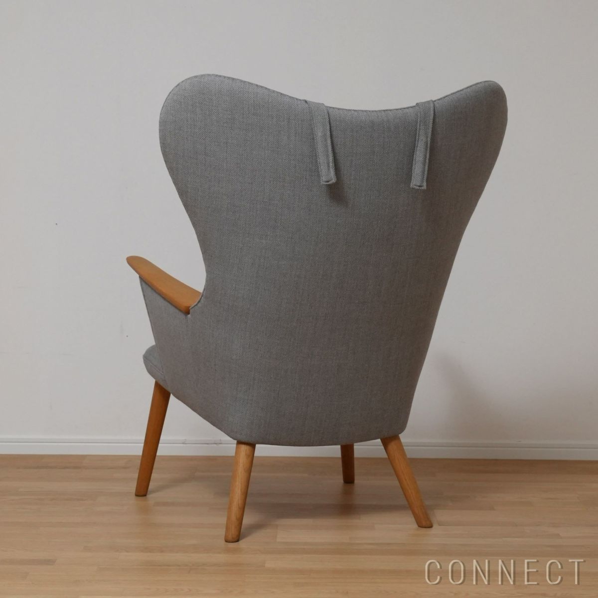 CARL HANSEN & SON（カール・ハンセン＆サン） / CH78 ラウンジチェア（復刻ママベア）ネックピロー付＋E016フットスツール / オーク材・オイル仕上げ