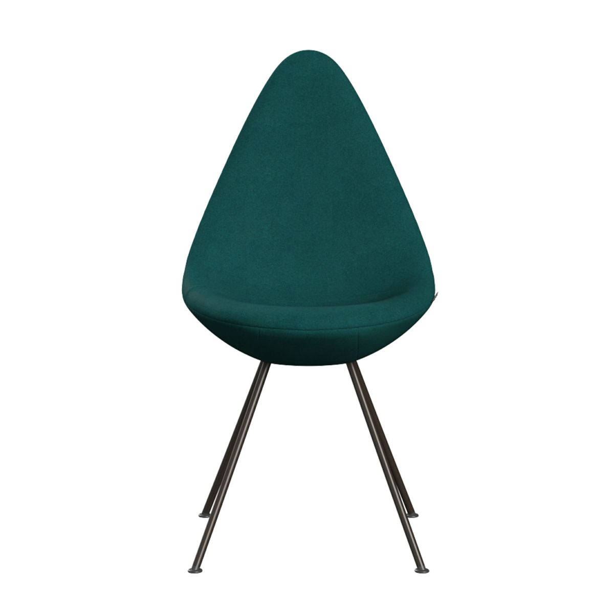 FRITZ HANSEN（フリッツ・ハンセン） / DROP（ドロップチェア） / フルパディングモデル / Divina Melange 821（ディヴィナ メランジェ）コーラルグリーン / ブラウンブロンズ脚