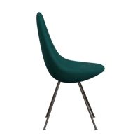 FRITZ HANSEN（フリッツ・ハンセン） / DROP（ドロップチェア） / フルパディングモデル / Divina Melange 821（ディヴィナ メランジェ）コーラルグリーン / ブラウンブロンズ脚