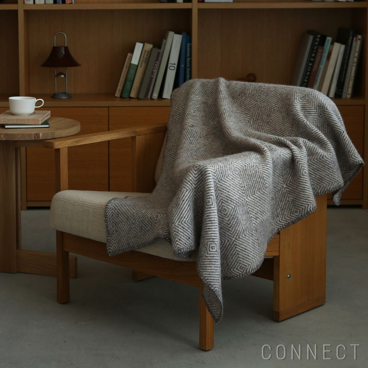 KLIPPAN（クリッパン） / ウールハーフスロー グースアイ MIDI / 90×130cm