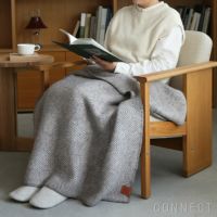 KLIPPAN（クリッパン） / ウールハーフスロー グースアイ MIDI / 90×130cm