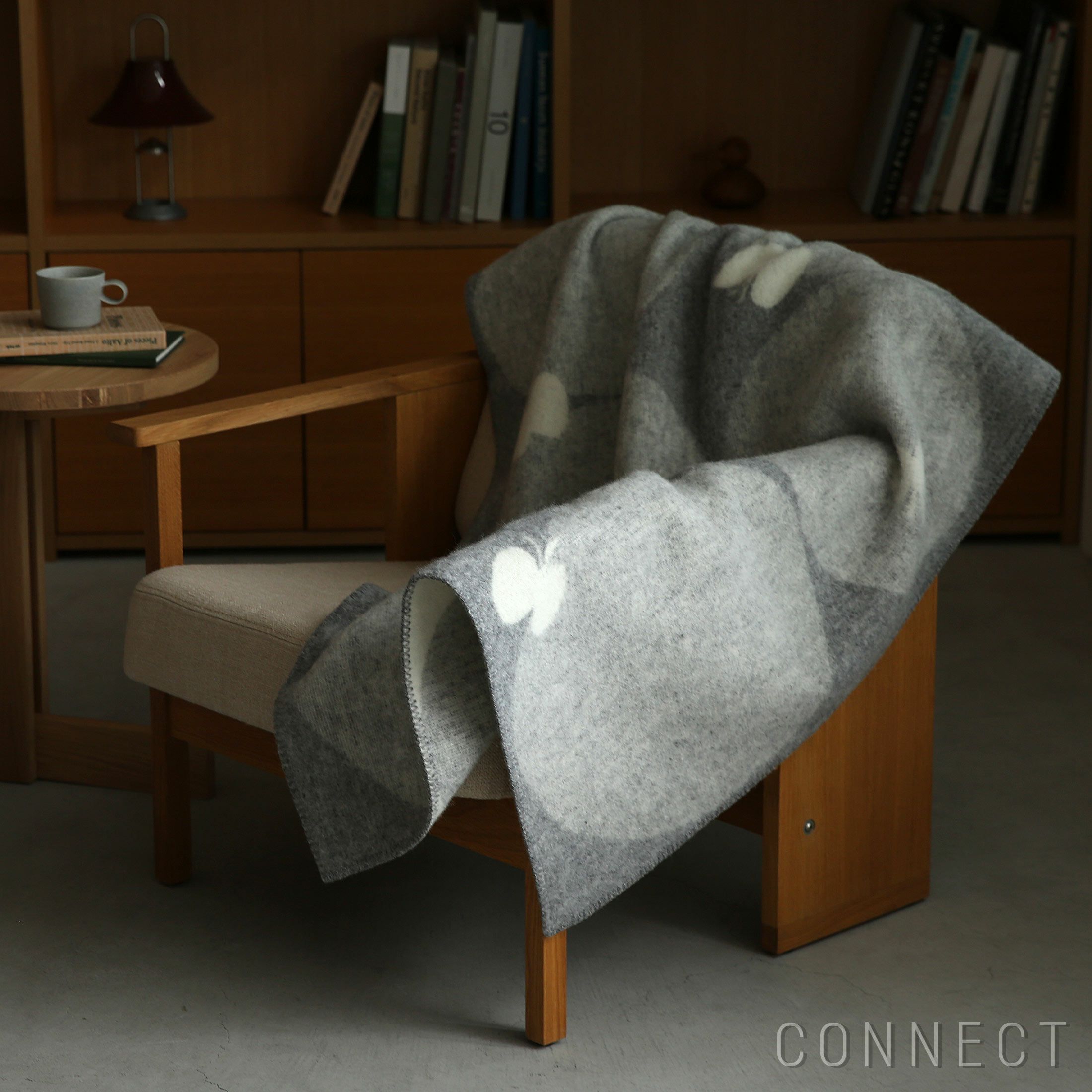 KLIPPAN（クリッパン）×mina perhonen（ミナ ペルホネン） / PERHONEN（ペルホネン） / ウール ハーフブランケット / 90×130cm