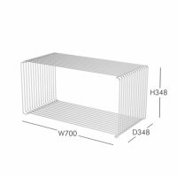 Montana（モンタナ） / Panton Wire（パントンワイヤー）3点セット / シングル（クローム）＋ダブル（クローム）＋トップパネル（シングル White Marble） / シェルフ