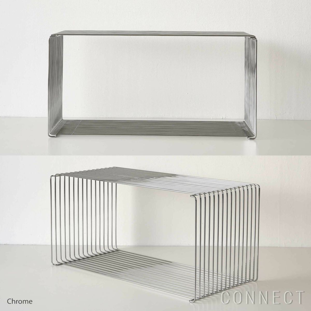 Montana（モンタナ） / Panton Wire（パントンワイヤー）3点セット / シングル（クローム）＋ダブル（クローム）＋トップパネル（シングル White Marble） / シェルフ