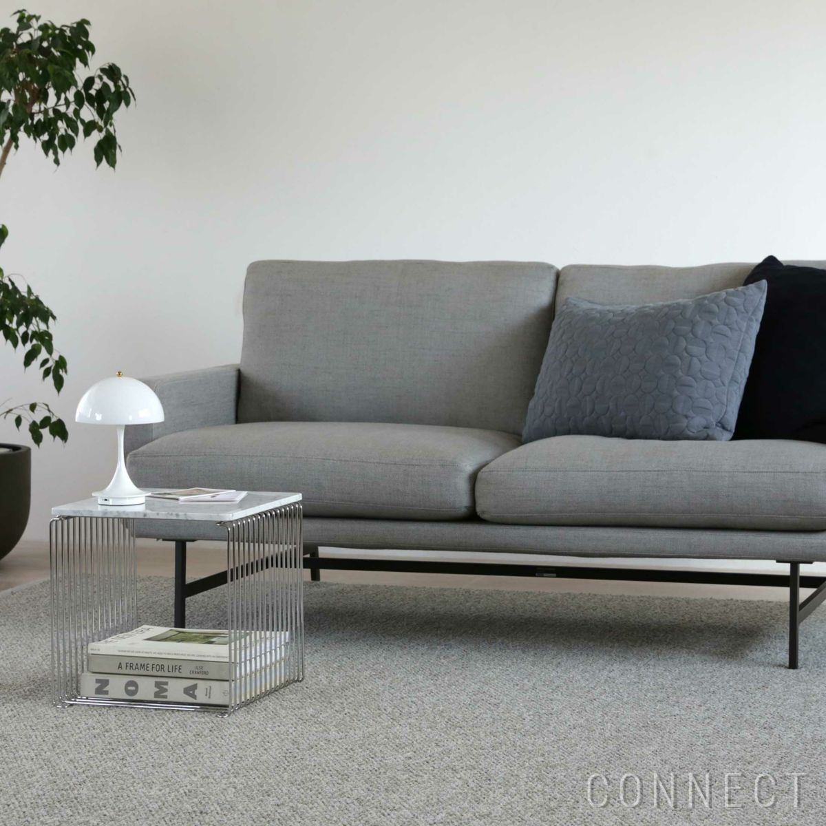 Montana（モンタナ） / Panton Wire（パントンワイヤー）2点セット / シングル（クローム）＋トップパネル（シングル White Marble） / シェルフ