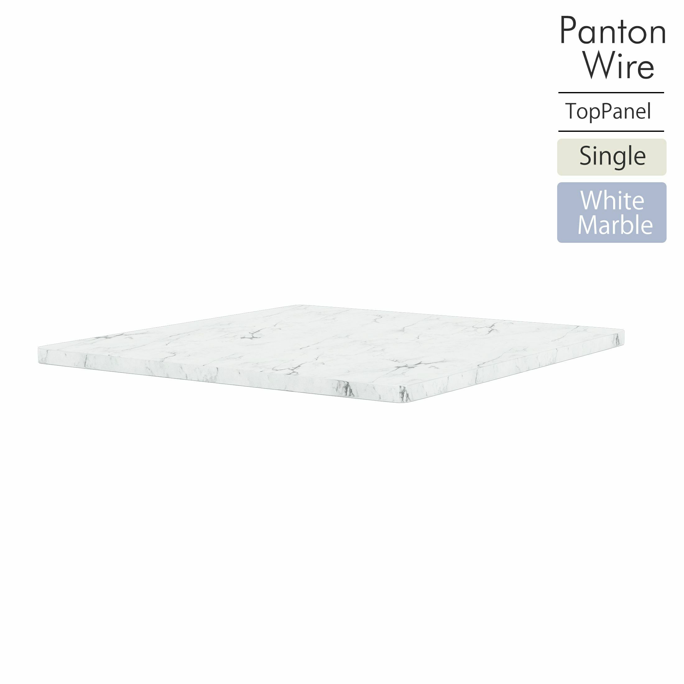 Montana（モンタナ） / Panton Wire（パントンワイヤー）2点セット / シングル（クローム）＋トップパネル（シングル White Marble） / シェルフ