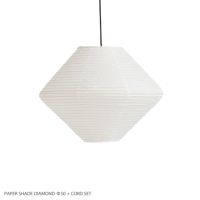 HAY（ヘイ） / PAPER SHADE DIAMOND + CORD SET（ペーパーシェードダイヤモンド + コードセット） / Φ50 / クラシックホワイト / ペンダントライト