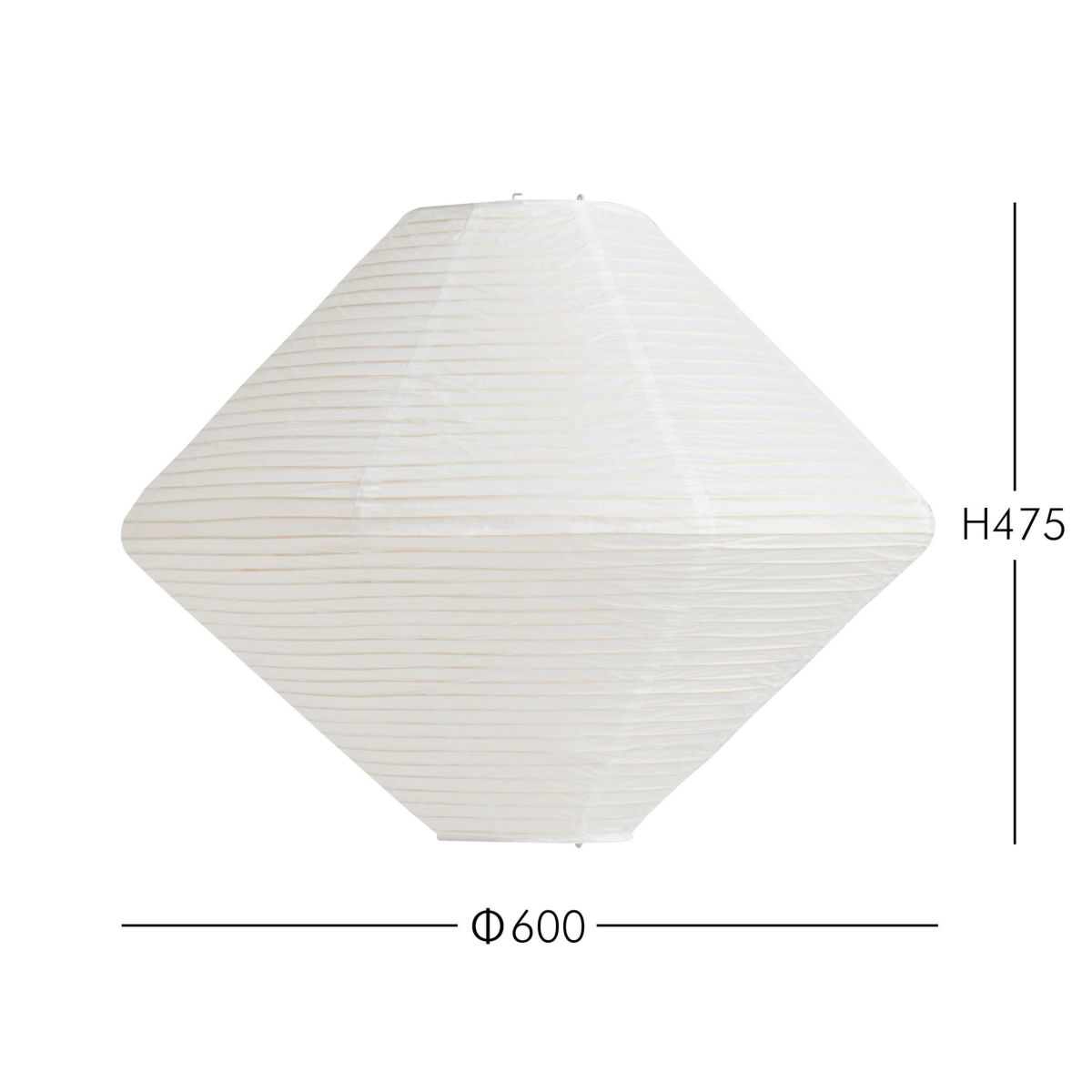 HAY（ヘイ） / PAPER SHADE DIAMOND + CORD SET（ペーパーシェードダイヤモンド + コードセット） / Φ60 / クラシックホワイト / ペンダントライト