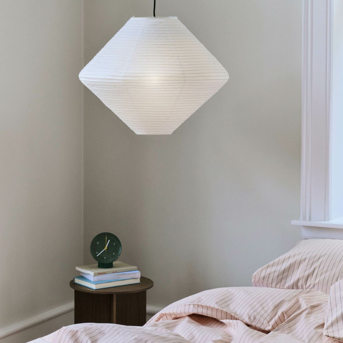 HAY（ヘイ） / PAPER SHADE DIAMOND + CORD SET（ペーパーシェードダイヤモンド + コードセット） / Φ60 / クラシックホワイト / ペンダントライト