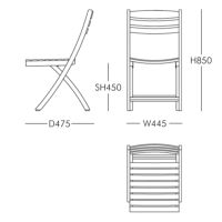 FRITZ HANSEN（フリッツ・ハンセン） / SKAGERAK（スカゲラック） / SELANDIA（セランディア）チェア / チーク材 / 屋外・アウトドア用