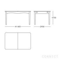 HOUSE OF FINN JUHL（ハウス・オブ・フィンユール） / BOVIRKE TABLE W/EXTENSHION（ボビルケテーブル） / ウォルナット材・オイル仕上げ / 伸長式