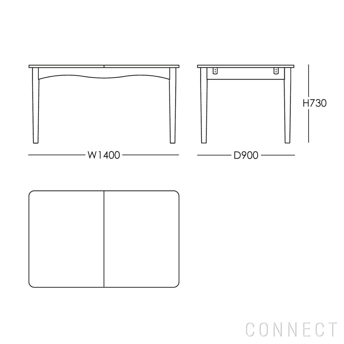 HOUSE OF FINN JUHL（ハウス・オブ・フィンユール） / BOVIRKE TABLE W/EXTENSHION（ボビルケテーブル） / ウォルナット材・オイル仕上げ / 伸長式