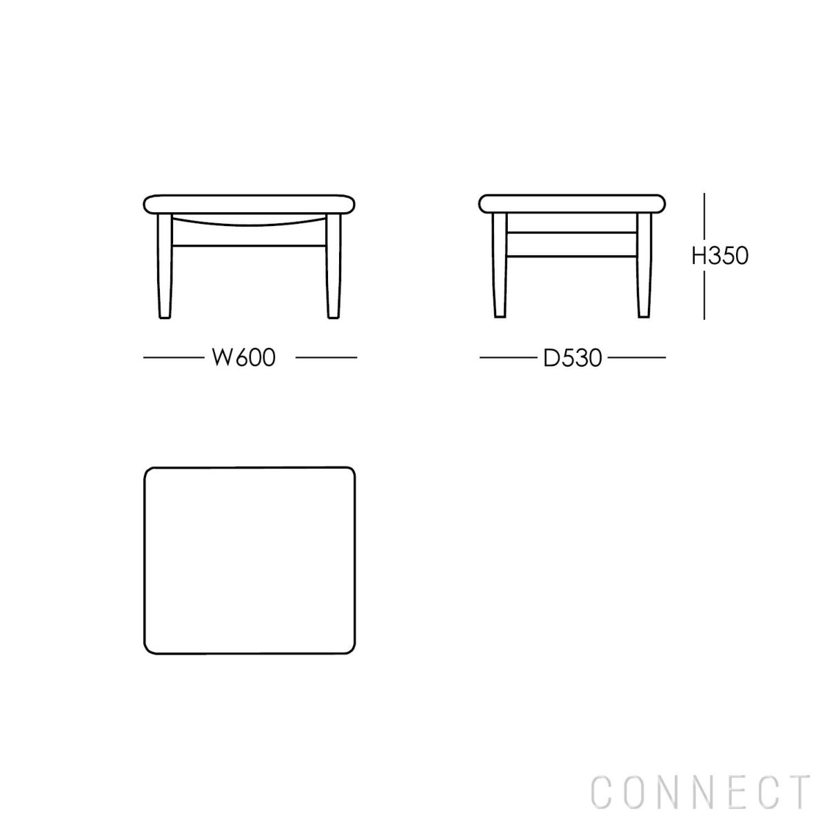 HOUSE OF FINN JUHL（ハウス・オブ・フィンユール） / JAPAN FOOTSTOOL（ジャパンフットスツール） / ウォルナット材・オイル仕上げ / SAHCO（サコ）Nalia 990