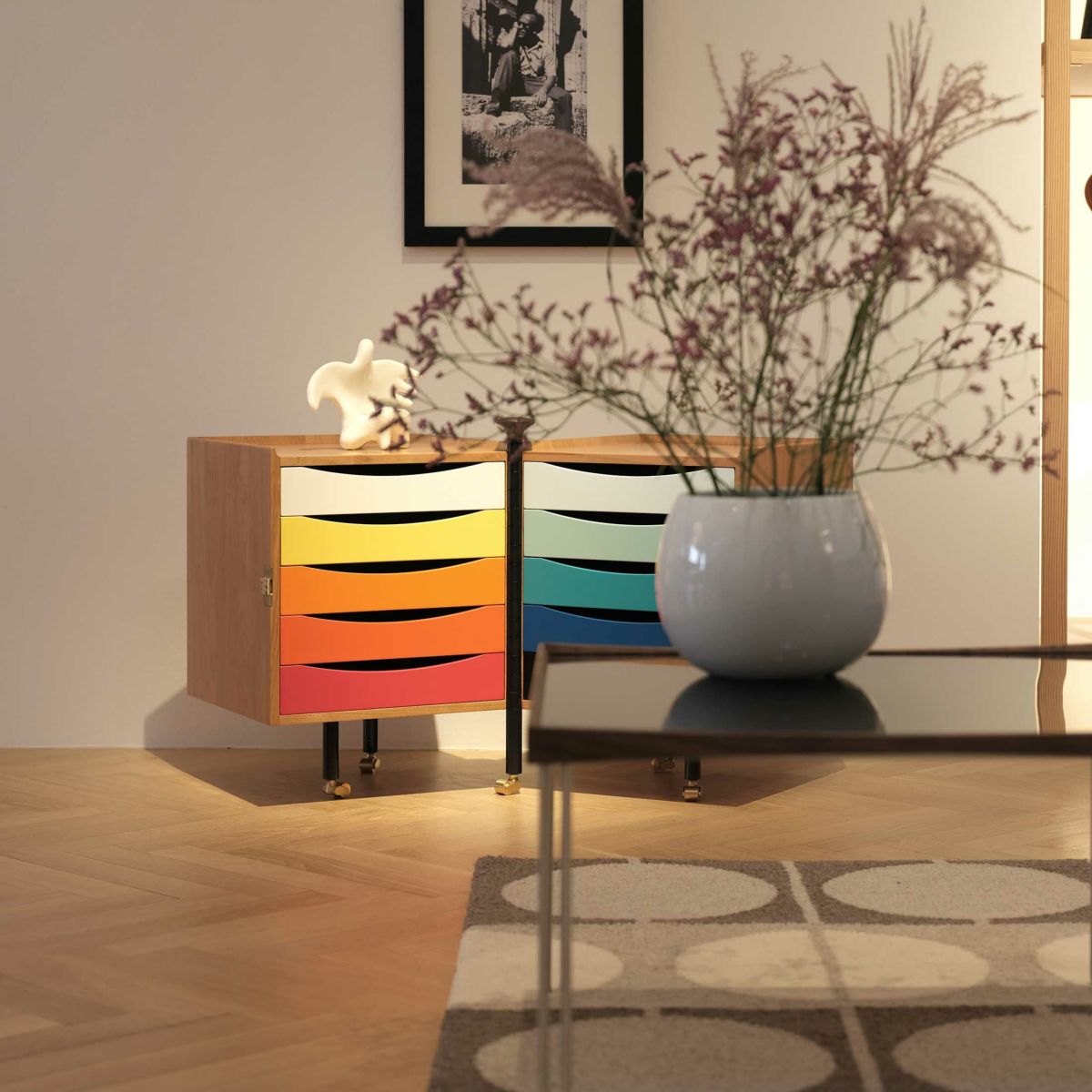 HOUSE OF FINN JUHL（ハウス・オブ・フィンユール） / GLOVE CABINET（グローブキャビネット） / チェリー材・オイル仕上げ / 引き出し付き（WARM AND COLD）