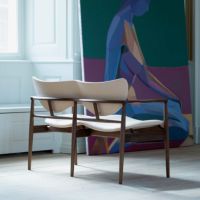 HOUSE OF FINN JUHL（ハウス・オブ・フィンユール） / 48 SOFA BENCH / ウォルナット材・オイル仕上げ・レザー（Vegetal Nature） / ベンチ