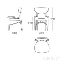 HOUSE OF FINN JUHL（ハウス・オブ・フィンユール） / 108 CHAIR / ウォルナット材・オイル仕上げ / SAHCO（サコ）Beda 290