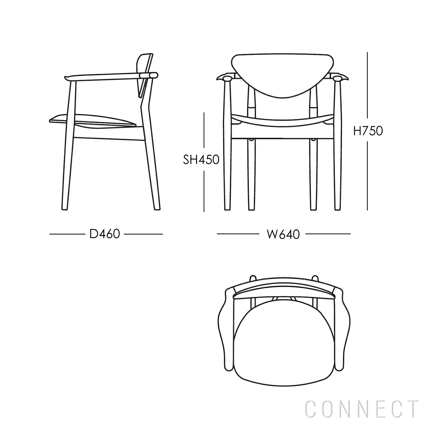 HOUSE OF FINN JUHL（ハウス・オブ・フィンユール） / 109 CHAIR / ウォルナット材・オイル仕上げ / SAHCO（サコ）Beda 970 / アームチェア