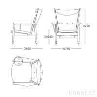 HOUSE OF FINN JUHL（ハウス・オブ・フィンユール） / WHISKY CHAIR（ウィスキーチェア） / ウォルナット材・オイル仕上げ・エレガンスレザー（Elegance Walnut） / ラウンジチェア