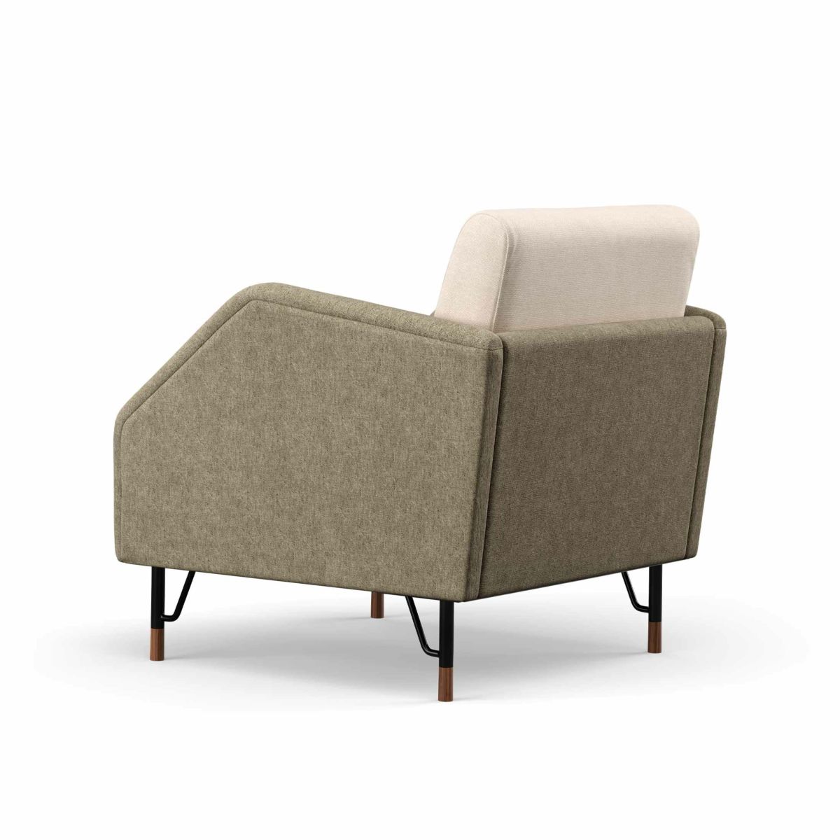 HOUSE OF FINN JUHL（ハウス・オブ・フィンユール） / 77 CHAIR 1 SEATER（1シーター） / ウォルナット材・オイル仕上げ / Hallingdal 103・227（ハリンダル） / ラウンジチェア