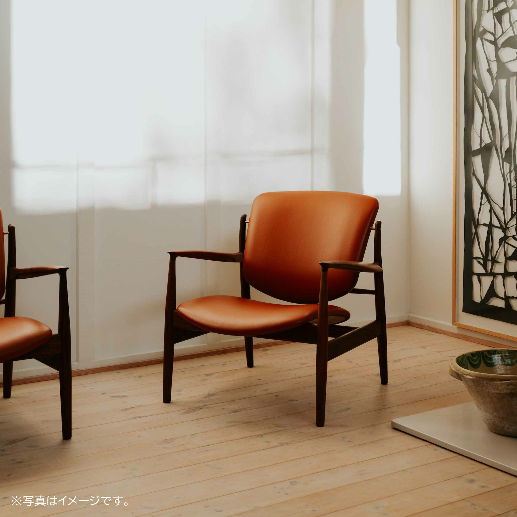 HOUSE OF FINN JUHL（ハウス・オブ・フィンユール） / FRANCE CHAIR（フランスチェア） / ウォルナット材・オイル仕上げ・エレガンスレザー（Elegance Walnut） / ラウンジチェア