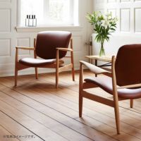 HOUSE OF FINN JUHL（ハウス・オブ・フィンユール） / FRANCE CHAIR（フランスチェア） / ウォルナット材・オイル仕上げ・エレガンスレザー（Elegance Walnut） / ラウンジチェア