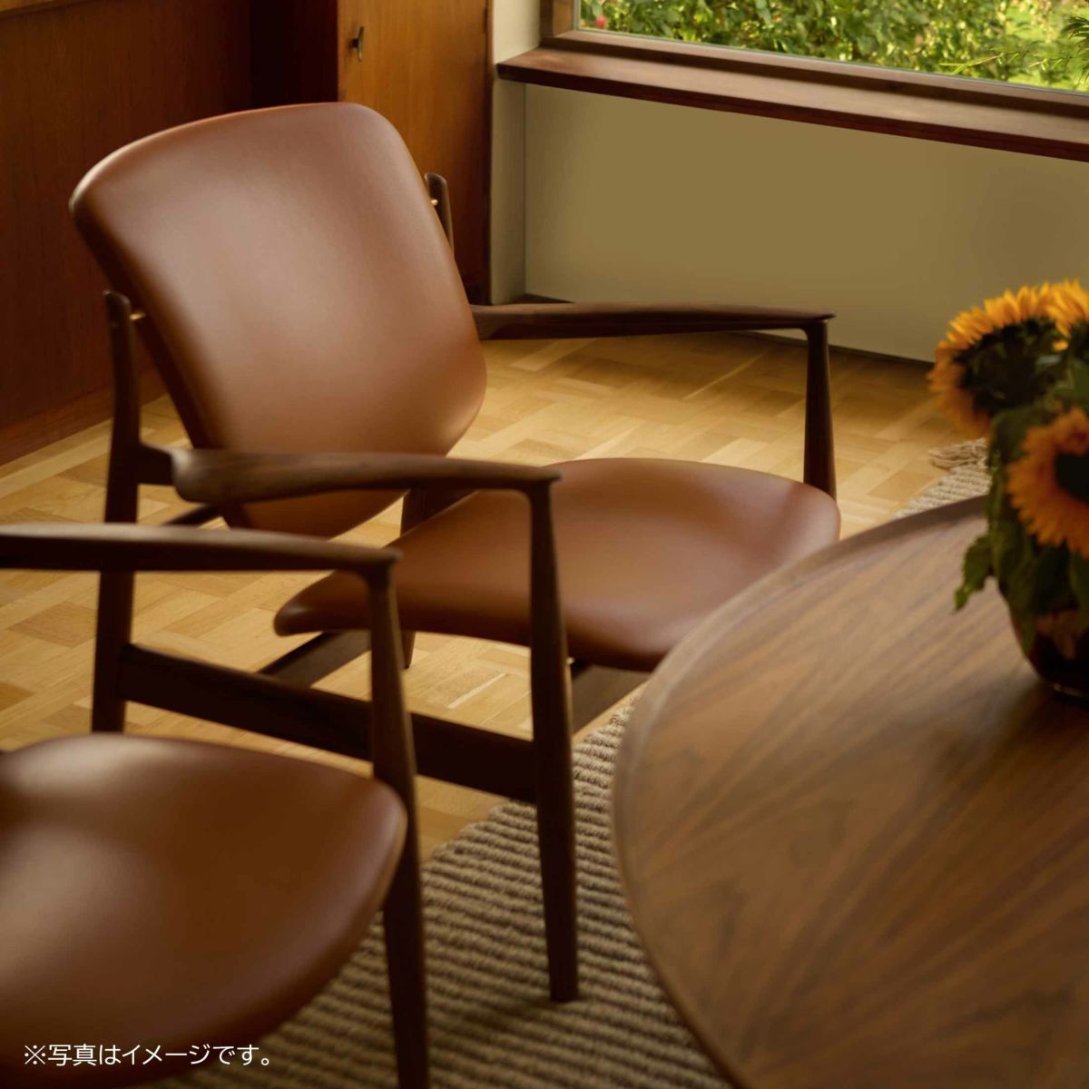 HOUSE OF FINN JUHL（ハウス・オブ・フィンユール） / FRANCE CHAIR（フランスチェア） / ウォルナット材・オイル仕上げ・エレガンスレザー（Elegance Walnut） / ラウンジチェア