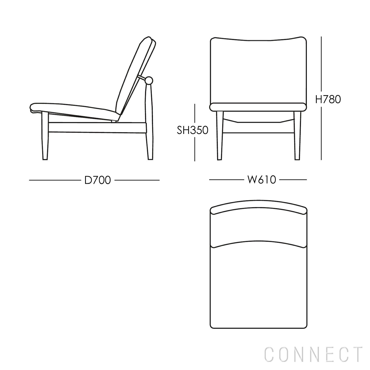 HOUSE OF FINN JUHL（ハウス・オブ・フィンユール） / JAPAN CHAIR（ジャパンチェア） / ウォルナット材・オイル仕上げ・エレガンスレザー（Elegance Walnut）
