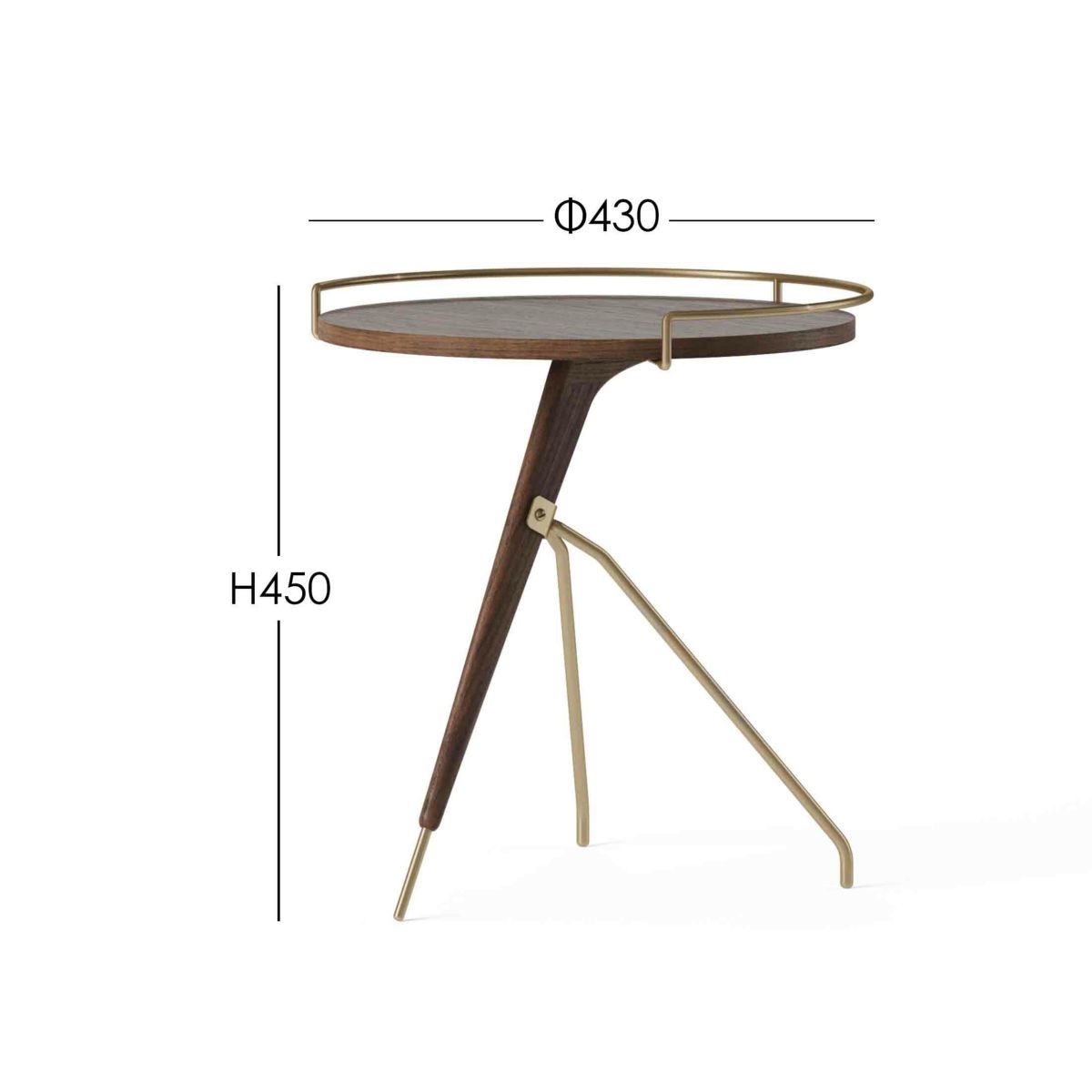 Audo Copenhagen（オドー・コペンハーゲン） / UMANOFF SIDE TABLE H45cm（ウマノフ サイドテーブル） / Walnut / ウォルナット