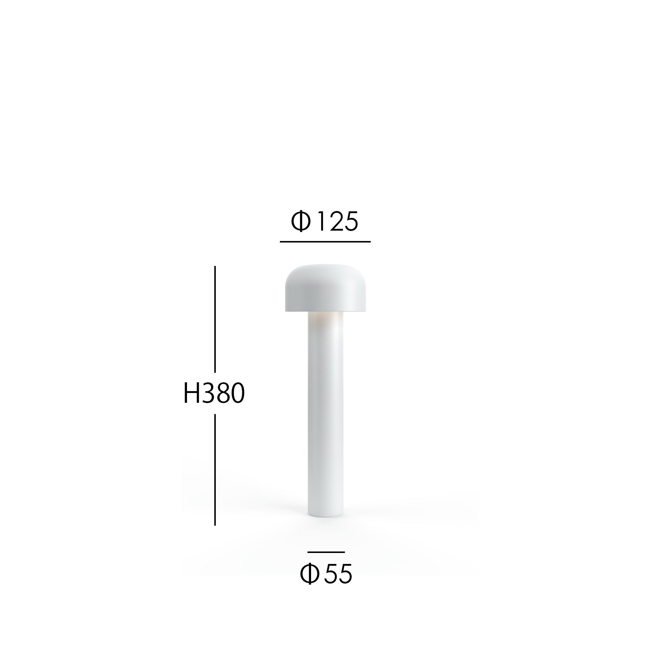 FLOS（フロス） / BELLHOP BOLLARD 380（ベルホップ ボラード） / H380 / 3000K / 全6色 / 庭園灯
