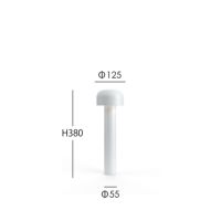 FLOS（フロス） / BELLHOP BOLLARD 380（ベルホップ ボラード） / H380 / 3000K / 全6色 / 庭園灯