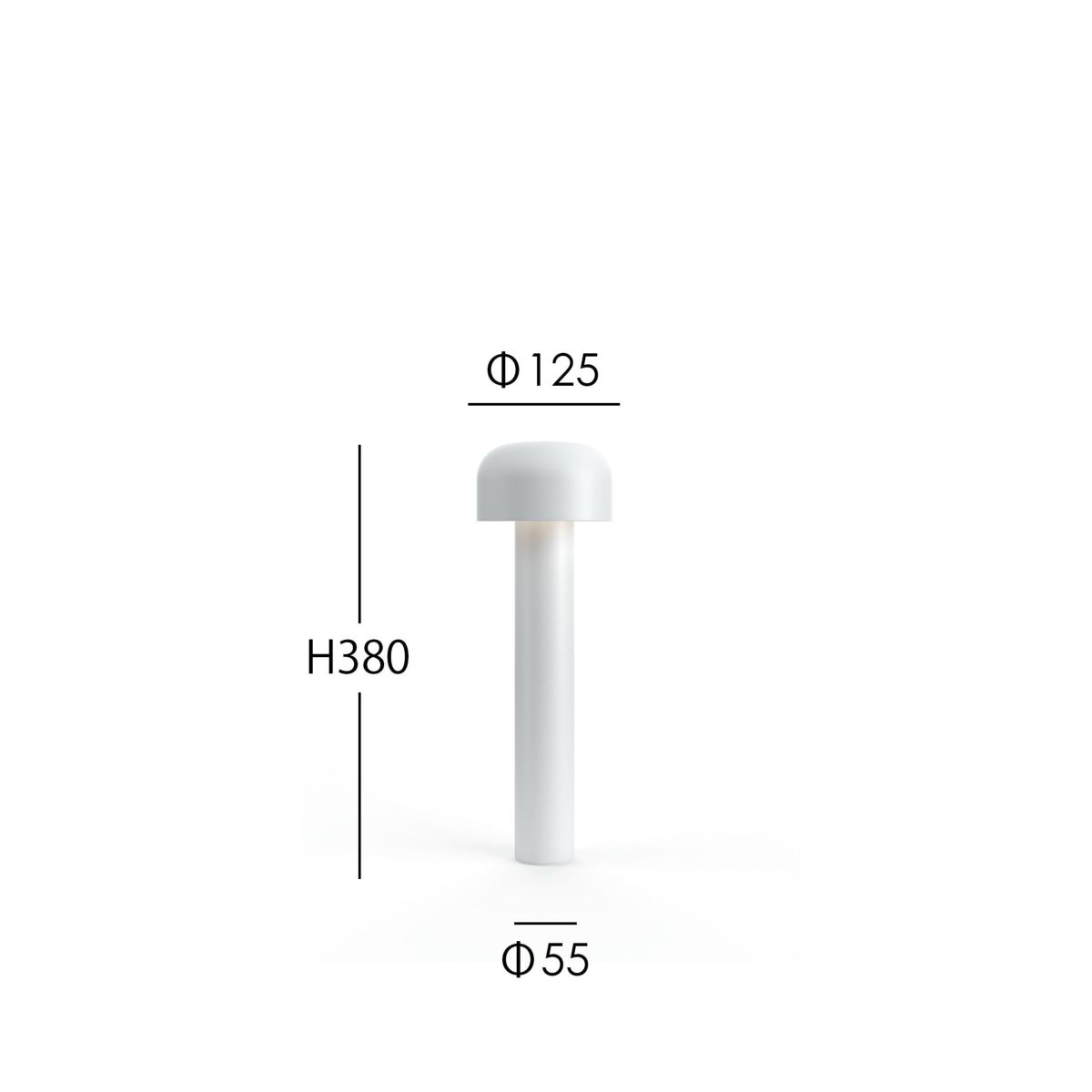 FLOS（フロス） / BELLHOP BOLLARD 380（ベルホップ ボラード） / H380 / 3000K / 全6色 / 庭園灯