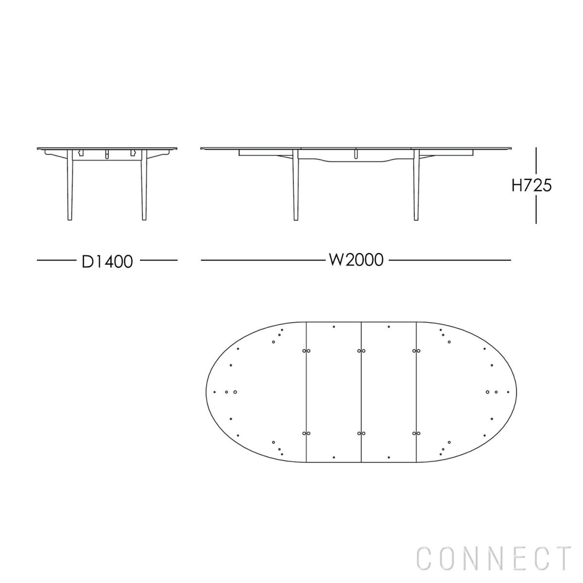HOUSE OF FINN JUHL（ハウス・オブ・フィンユール） / SILVER TABLE（シルバーテーブル） / ウォルナット材・オイル仕上げ / W180cm / ダイニングテーブル