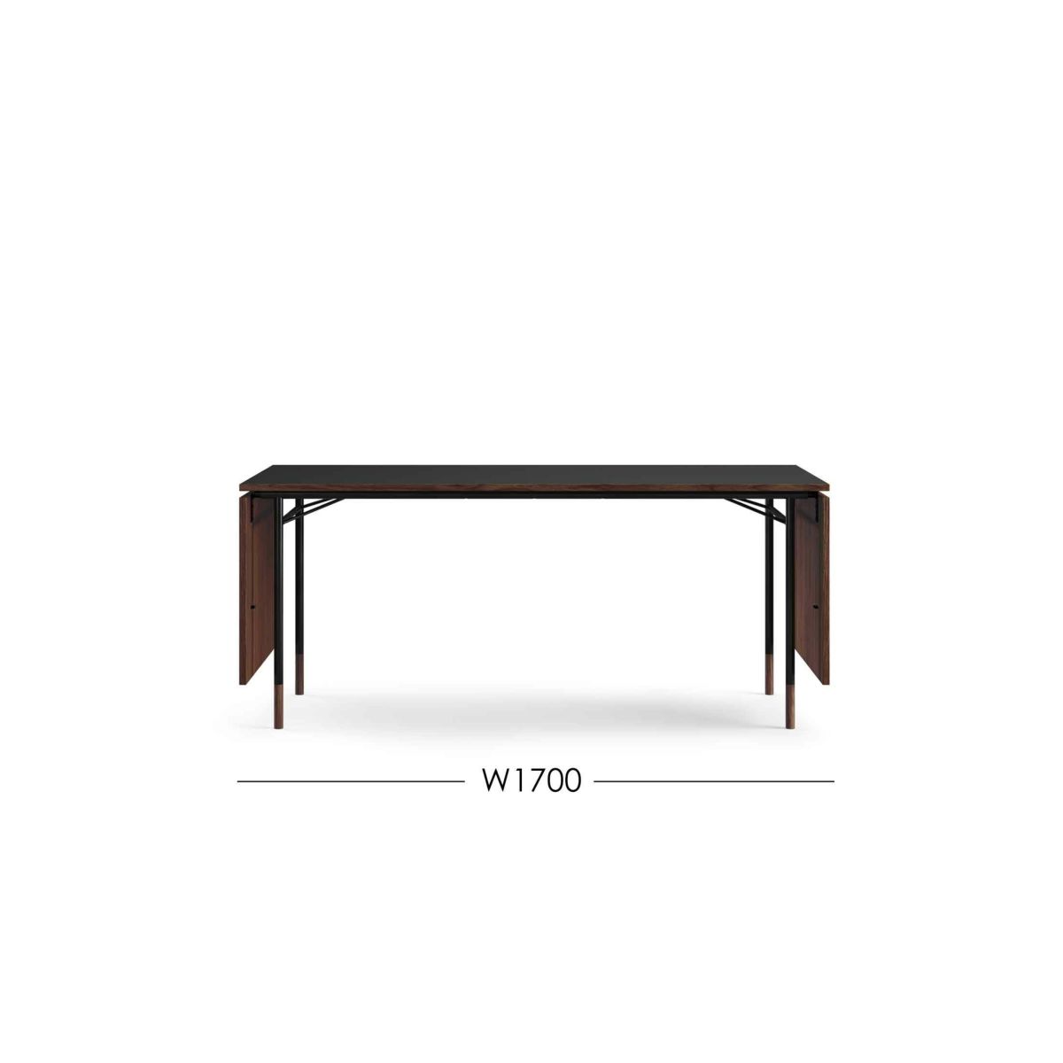 HOUSE OF FINN JUHL（ハウス・オブ・フィンユール） / NYHAVN DINING TABLE（ニューハウンダイニングテーブル） / ウォルナット材・オイル仕上げ・ブラックリノリウム天板