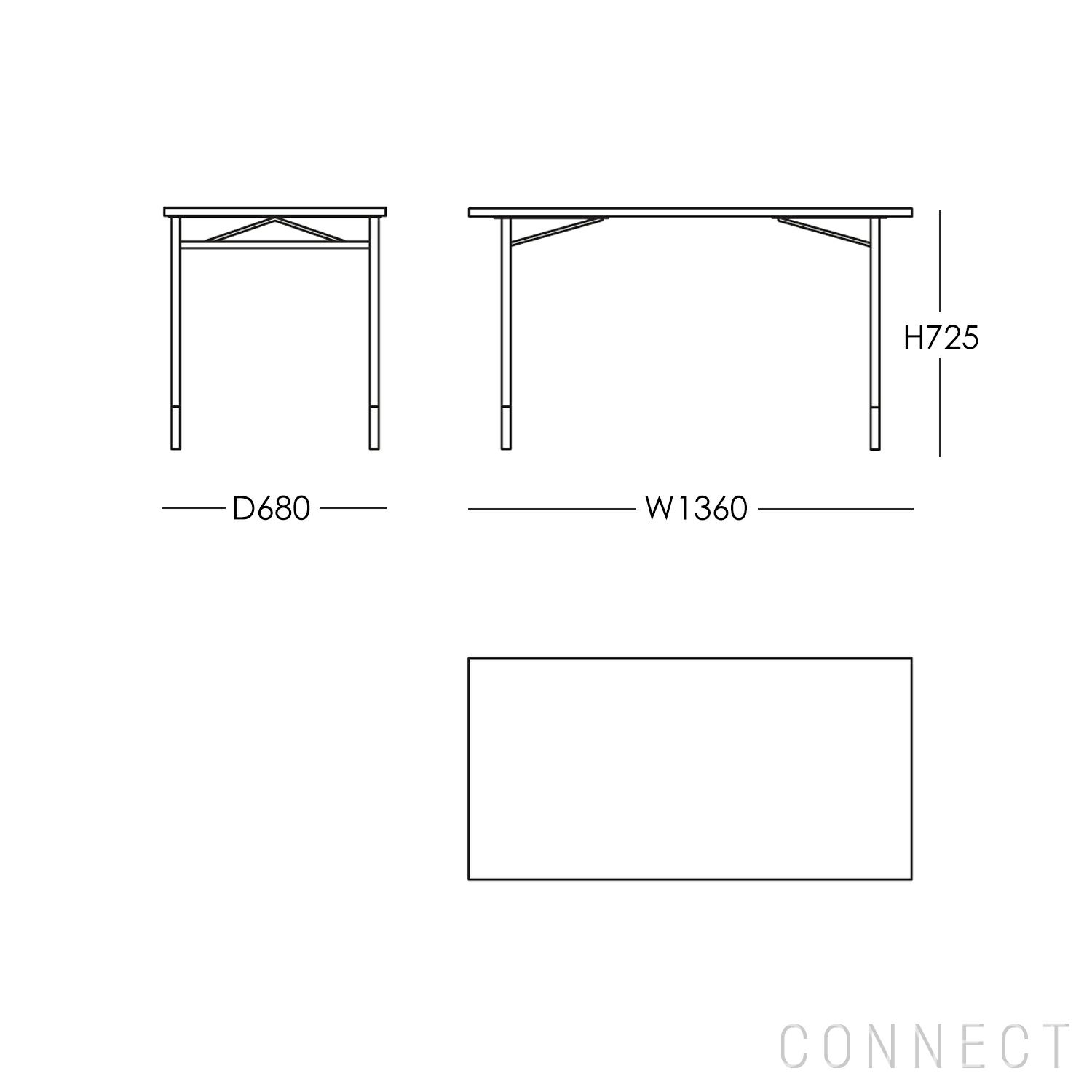 HOUSE OF FINN JUHL（ハウス・オブ・フィンユール） / NYHAVN DESK（ニューハウンデスク） / ウォルナット材・オイル仕上げ・ブラックリノリウム天板 / W136cm
