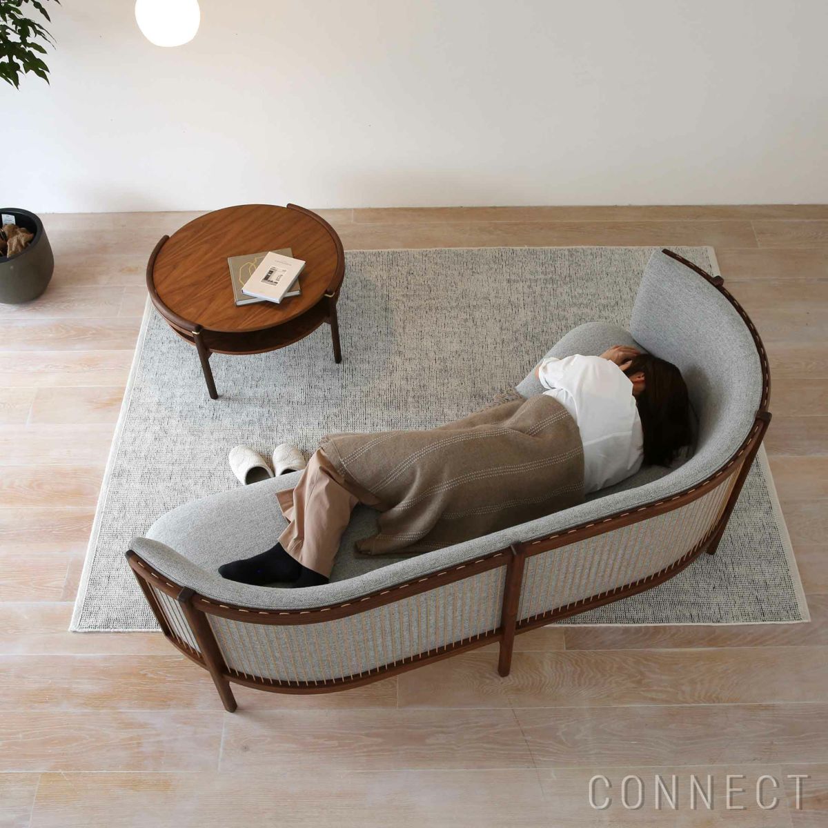 CARL HANSEN & SON （カール・ハンセン＆サン） / RF1903 SIDEWAYS SOFA（サイドウェイ・ソファ） / ウォルナット材・オイル仕上げ / Hallingdal 116（ハリンダル） / 2人掛け