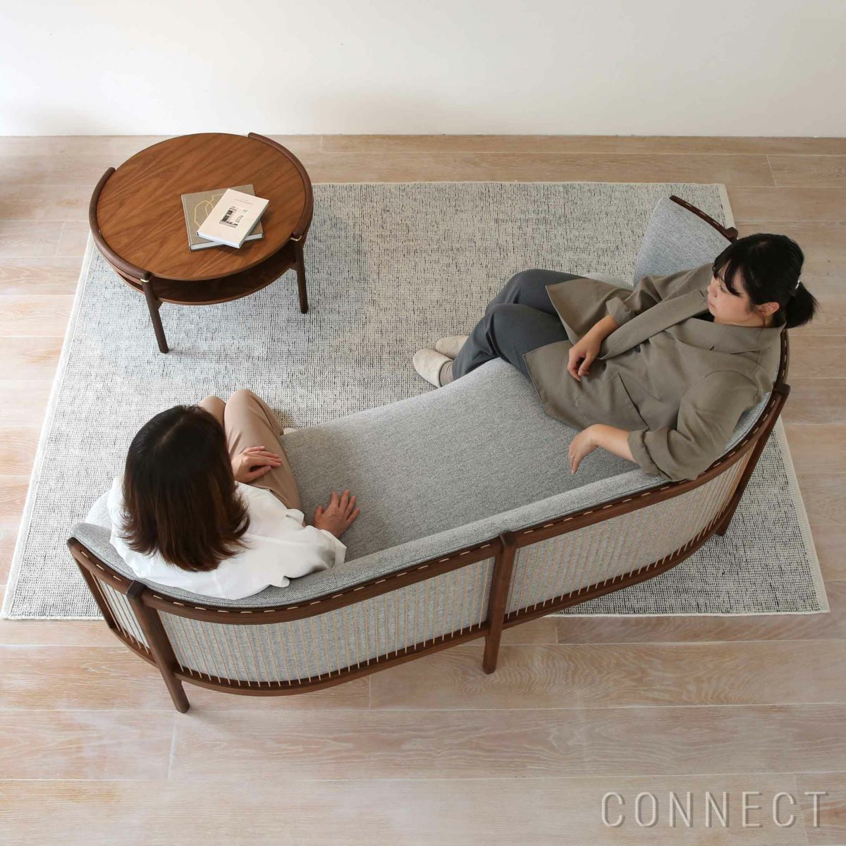 CARL HANSEN & SON （カール・ハンセン＆サン） / RF1903 SIDEWAYS SOFA（サイドウェイ・ソファ） / ウォルナット材・オイル仕上げ / Hallingdal 116（ハリンダル） / 2人掛け