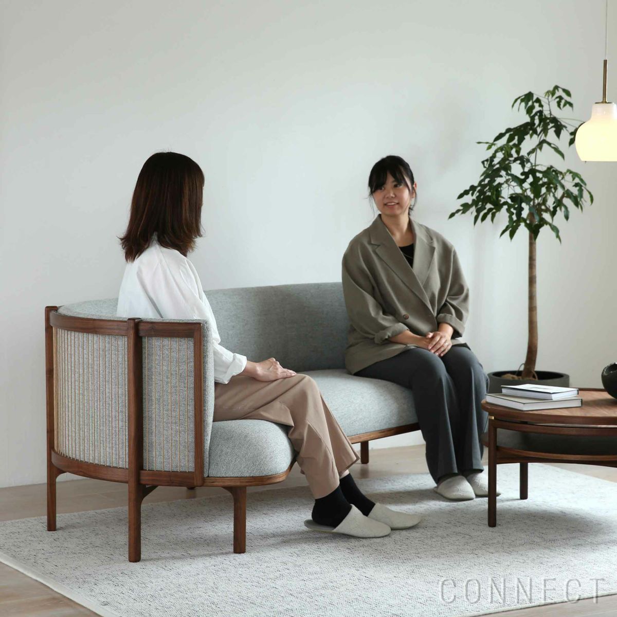 CARL HANSEN & SON （カール・ハンセン＆サン） / RF1903 SIDEWAYS SOFA（サイドウェイ・ソファ） / ウォルナット材・オイル仕上げ / Hallingdal 116（ハリンダル） / 2人掛け
