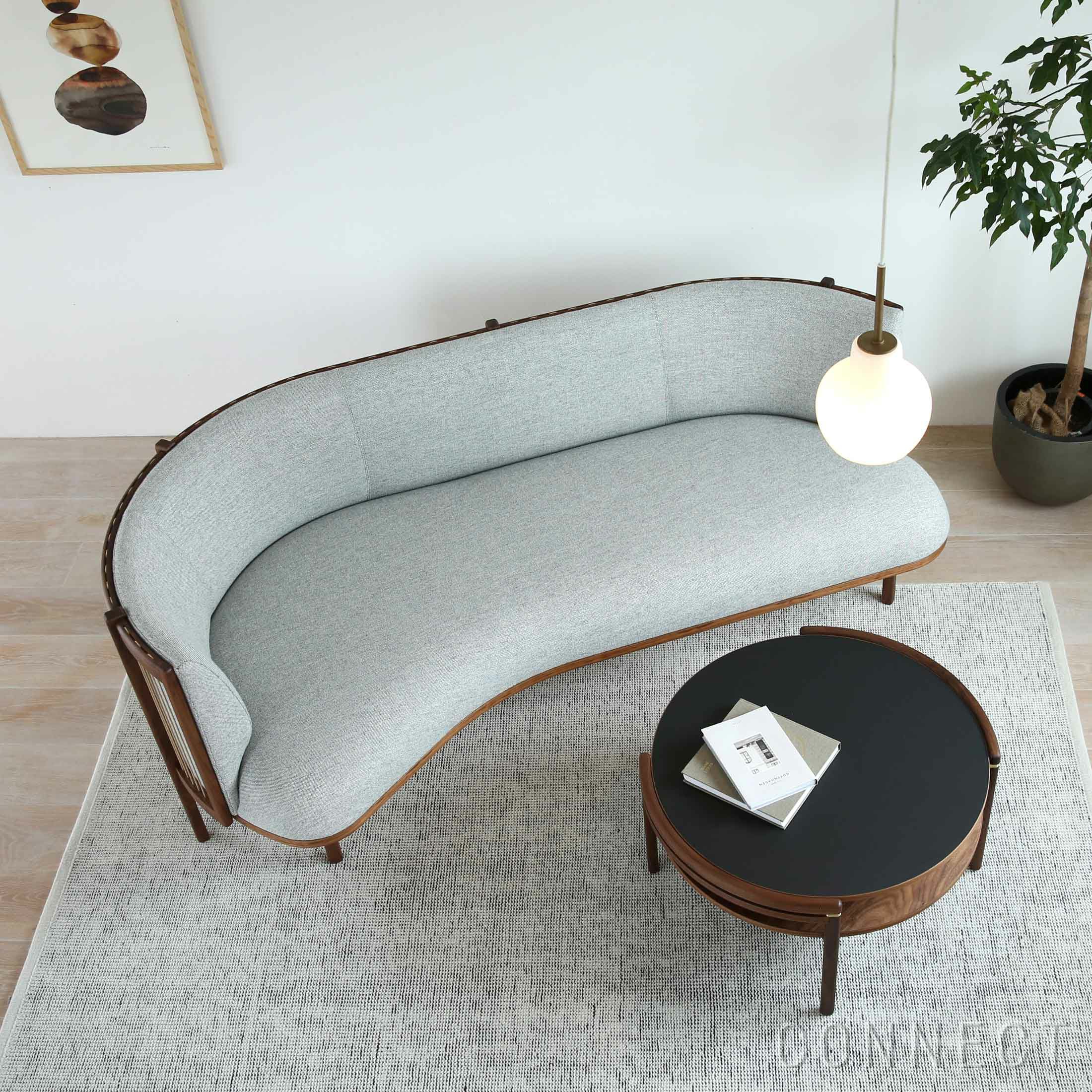 CARL HANSEN & SON （カール・ハンセン＆サン） / RF1903 SIDEWAYS SOFA（サイドウェイ・ソファ） / ウォルナット材・オイル仕上げ / Hallingdal 116（ハリンダル） / 2人掛け